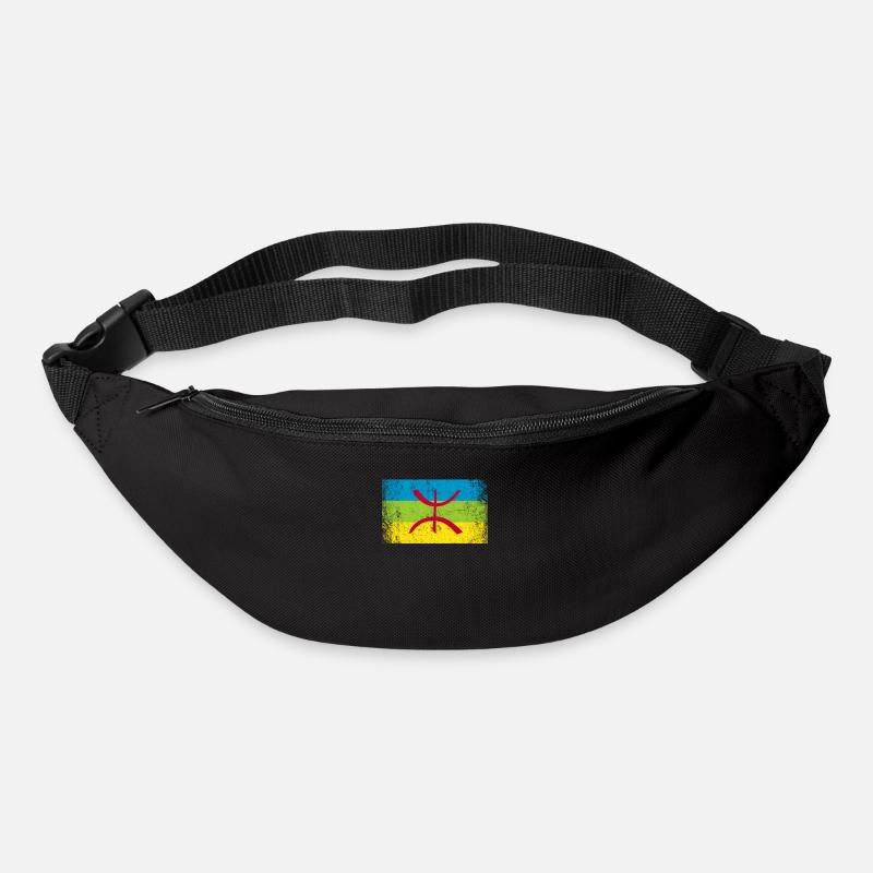 kabyle amazigh flag berber, africa kabyle - Gürteltasche - Schwarz