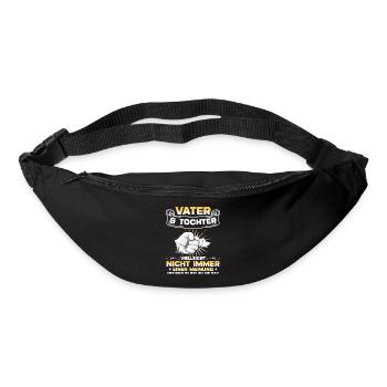 Vater & Tochter Herz Und Seele Partneroutfit - Gürteltasche - Schwarz - Vorne