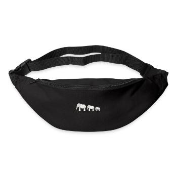 Origami Japanese Art Folding Crane Paper - Bum bag - black - Front