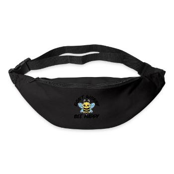 Ne vous inquiétez pas Bee Happy 28 - Sac banane - noir - Devant