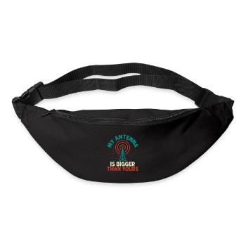 My Antenna Is Bigger Than Yours Amateur Radio Ope - Bum bag - black - Front