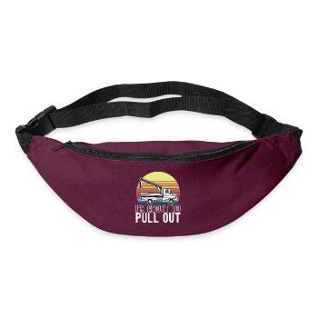 Tow truck towing service - Bum bag - burgundy - Front