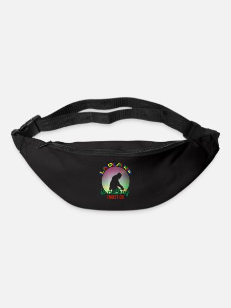 La Laponie appelle que je dois y aller - Sac banane - noir
