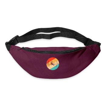 Cancer Retro Heartbeat - Sac banane - bordeaux  - Devant