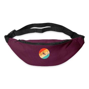 Cancer Retro Heartbeat - Sac banane - bordeaux  - Devant