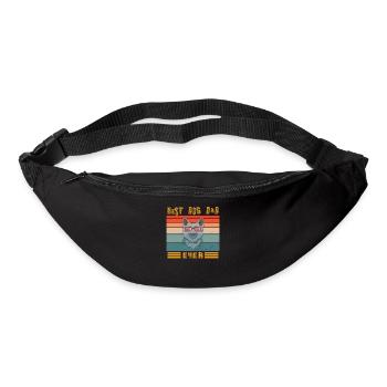 Conception de chien pour les amoureux des animaux de compagnie - Sac banane - noir - Devant