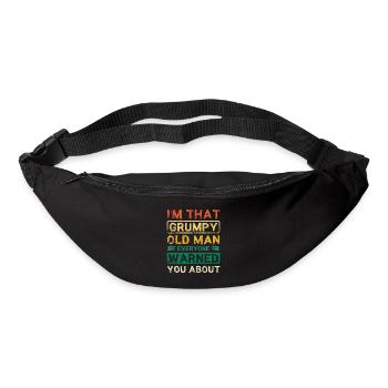 I'm that grumpy old man - Gürteltasche - Schwarz - Vorne