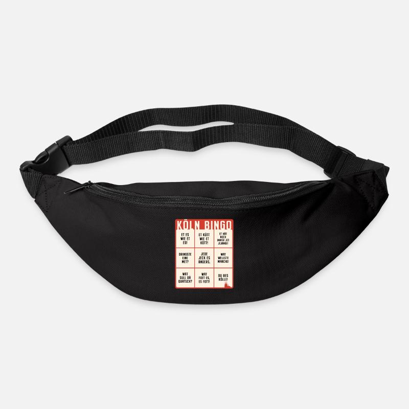 Köln Bingo Kölsch Et Kütt Alaaf Kölner Karneval - Gürteltasche - Schwarz