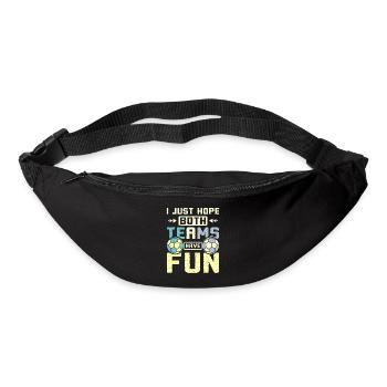I just hope both teams have fun handball - Gürteltasche - Schwarz - Vorne