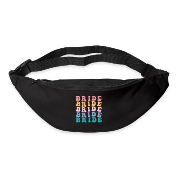Hippie Bride Tshirt Bachelorette party - Gürteltasche - Schwarz - Vorne