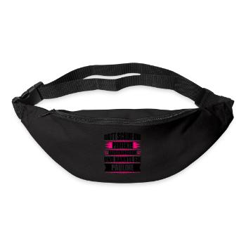 Erzgebirge Frau Namen Sachsen Pauline - Gürteltasche - Schwarz - Vorne
