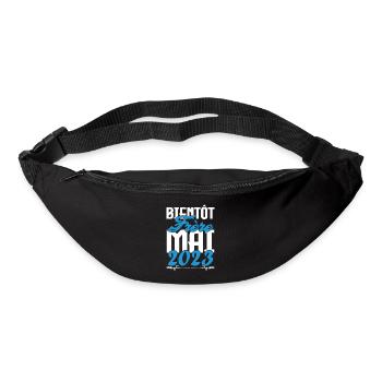 Cadeau Annonce grossesse. bientôt Frère Mai 2023. - Sac banane - noir - Devant
