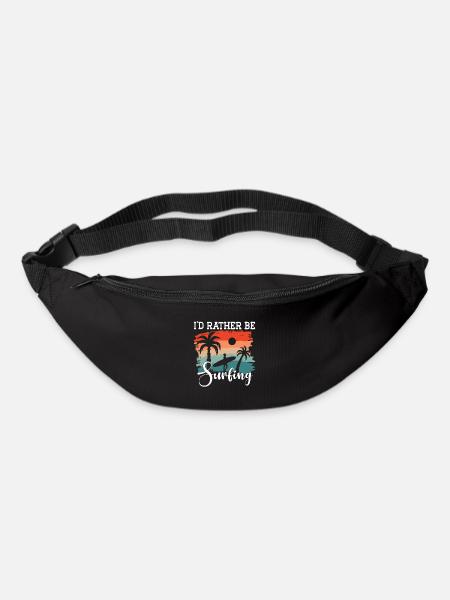 Surf Sports Surfboard Ocean Sunshine Surfer - Bum bag - black