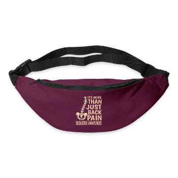 It's more than just back pain, scoliosis 5 - Bum bag - burgundy - Front