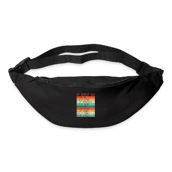 Mein perfekter Tag Tennisspieler Trainer Lustig - Gürteltasche - Schwarz - Vorne