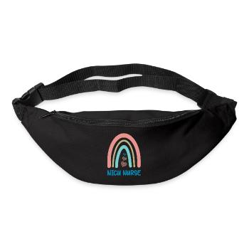 NICU Nurse - Rainbow Heart - Bum bag - black - Front