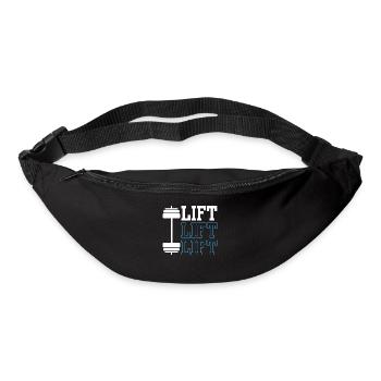 Lift Workout Gewichtheber Gym Gewichtheben - Gürteltasche - Schwarz - Vorne