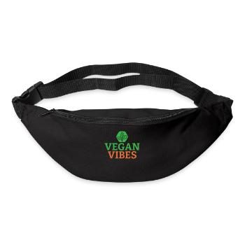 Veggie Lover Vegan Gift - Bum bag - black - Front