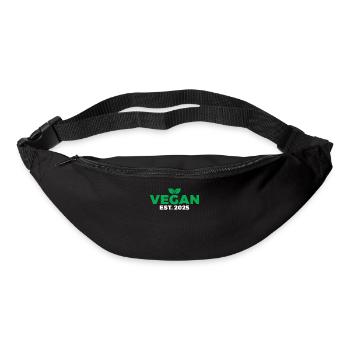 Veggie Lover Vegan Gift - Bum bag - black - Front