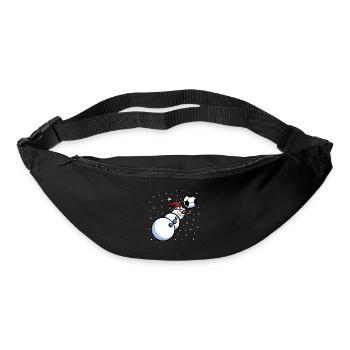 Goalkeeper Snwoman Men Boys Soccer Christmas - Bum bag - black - Front