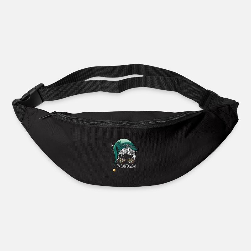 Fröhliche Weihnachten Mutter schöne Bescherung - Gürteltasche - Schwarz