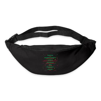 kwanzaa, kinara candle kwanzaa - Gürteltasche - Schwarz - Vorne