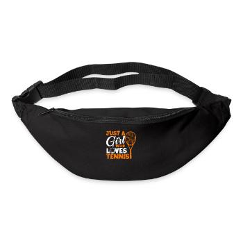 Drôle de joueur de sport amoureux des filles juste une fille qui - Sac banane - noir - Devant