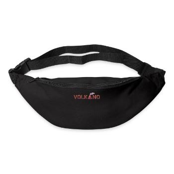 Volcano calls lava migration mountain fire magma - Bum bag - black - Front