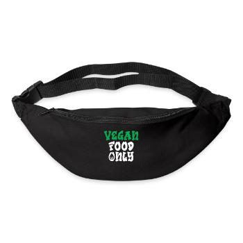 Veggie Lover Vegan Gift - Bum bag - black - Front