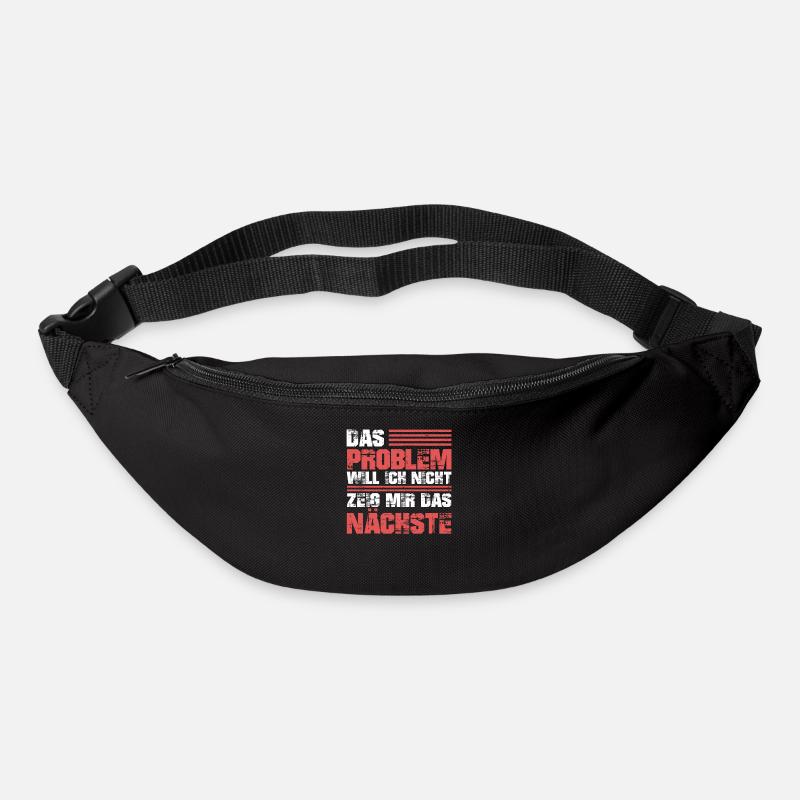 Schwarzer Humor Ironie - Gürteltasche - Schwarz