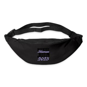 Annonce grossesse. bientôt Maman Juin 2023.maman - Sac banane - noir - Devant