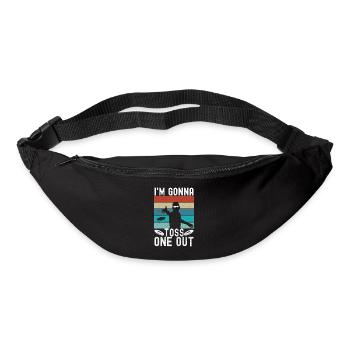 Disc Golf Discgolfspieler - Gürteltasche - Schwarz - Vorne