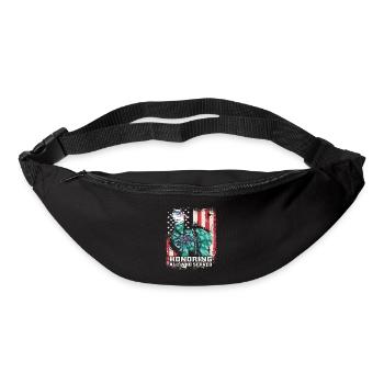 LLambo Alpaga Lama Drôle PAS DE PROB-LAMA - Sac banane - noir - Devant