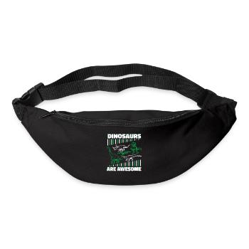 Dinosaurier Erwachsener Dinosaurier - Gürteltasche - Schwarz - Vorne