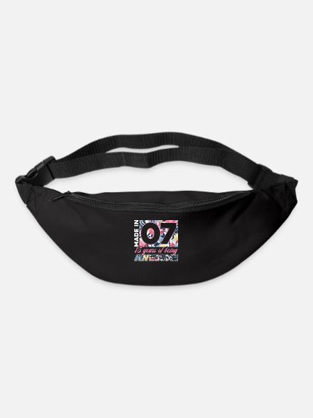 Fabriqué en 07 15 ans d’être génial - Sac banane - noir