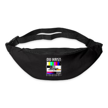 Du Hast Sendepause Testbild 90er Party 80er Jahre - Gürteltasche - Schwarz - Vorne