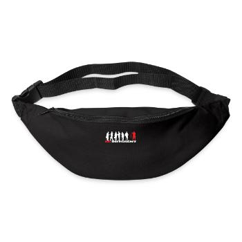 Angler Geschenkidee Hobby Angeln - Gürteltasche - Schwarz - Vorne