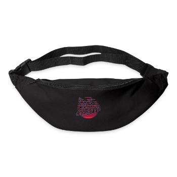 Retro Cat Graphic Cat for Cat Owners - Bum bag - black - Front
