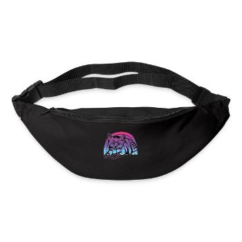 Retro Cat Graphic Cat for Cat Owners - Bum bag - black - Front