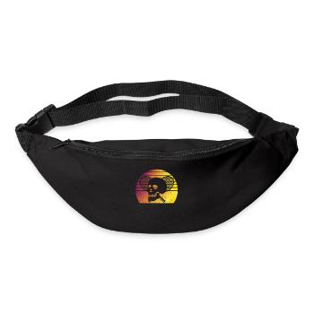 Tennis Skull Player Coach Fan Funny Sport - Bum bag - black - Front