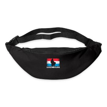Luxembourg flag Luxembourger - Gürteltasche - Schwarz - Vorne