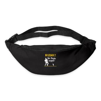 Angler Geschenkidee Hobby Angeln - Gürteltasche - Schwarz - Vorne