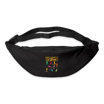 Comment identifier un oiseau d’observation - Sac banane - noir - Devant