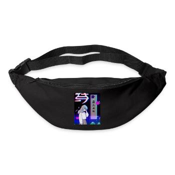 Pastel Esthétique Triste Anime Fille - Sac banane - noir - Devant