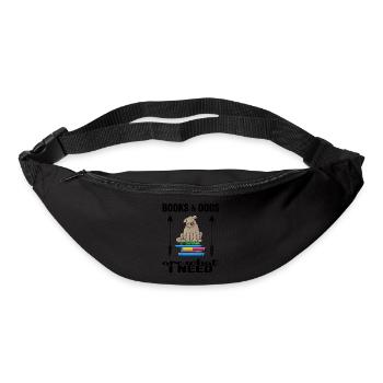 Read reading hour Bookworm likes "books and dogs" - Bum bag - black - Front
