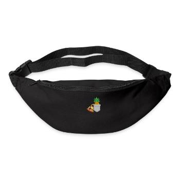 Pizza Ananas - Gürteltasche - Schwarz - Vorne
