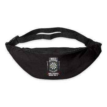 Joueur de fléchettes Bullseye Drôles de fléchettes - Sac banane - noir - Devant