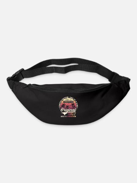Cadeau original du 55e anniversaire de décembre 1967 - Sac banane - noir