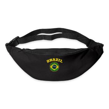 Retro Style Brésil Football Team Brasil Fan de football - Sac banane - noir - Devant