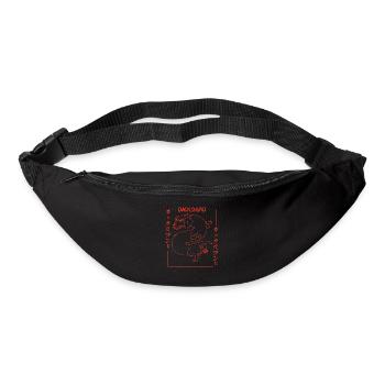 Japanischer Dackel Drache Dog Fun Dackel - Gürteltasche - Schwarz - Vorne